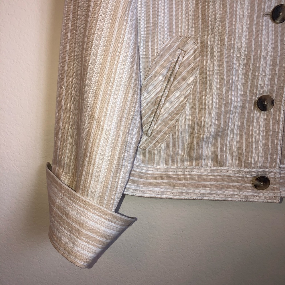 ISAAC MIZRAHI STRIPED JACKET XXL NWOT - Picture 4 of 7